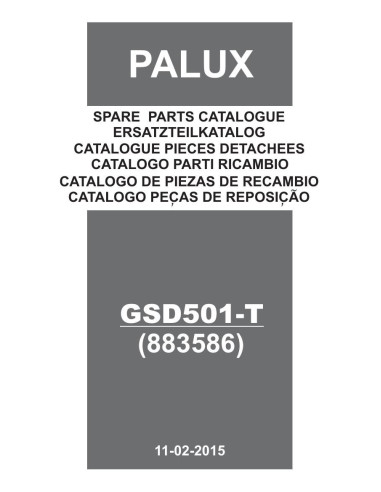 Pièces détachées PALUX GSD501-T Annee 02-2015 400-50-3N 