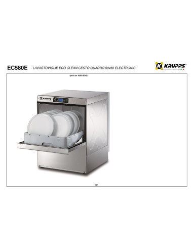 Pièces détachées KRUPPS ECOCLEAN EC580E Annee 2016 - KRUPPS ECOCLEAN EC580E - Annee 2016 - Krupps