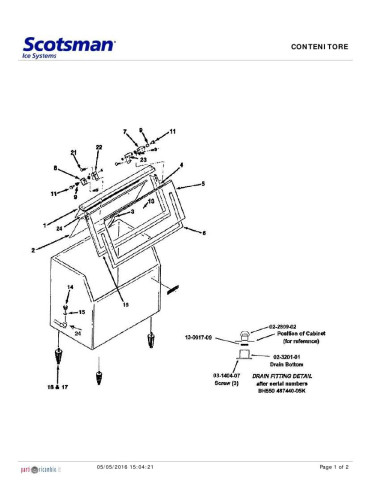 Pièces détachées SCOTSMAN BH550 Annee 2005 