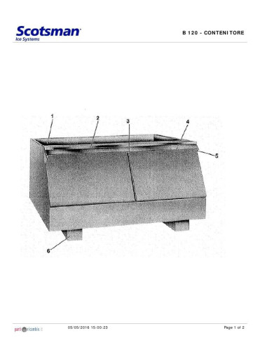 Pièces détachées SCOTSMAN B120 Annee 2005 