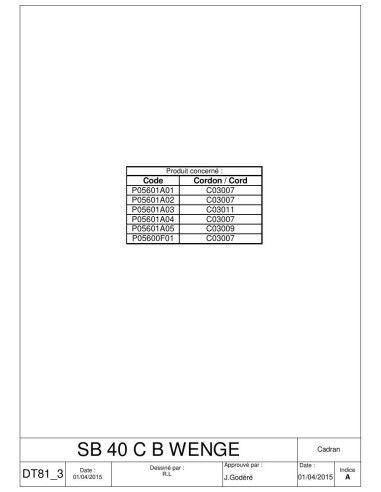 Pièces détachées ROLLER GRILL SB 40CB Annee 2015 