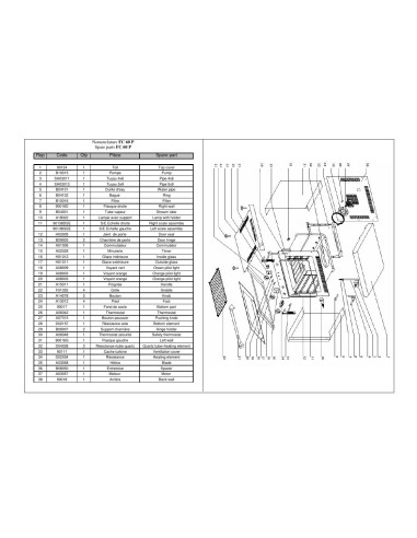 Pièces détachées ROLLER GRILL FC60P (201504-) Annee 201504- 