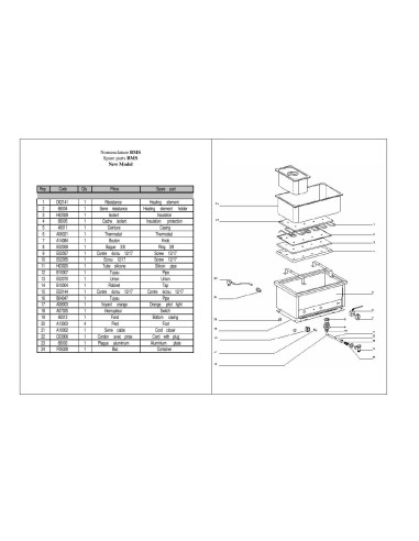 Pièces détachées ROLLER GRILL BMS Annee 0 