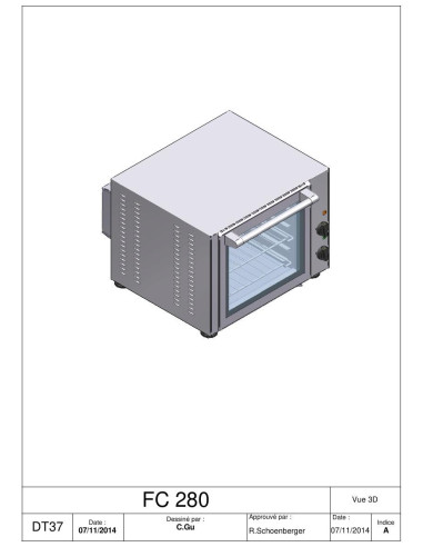 Pièces détachées ROLLER GRILL FC 280 Annee 2014 