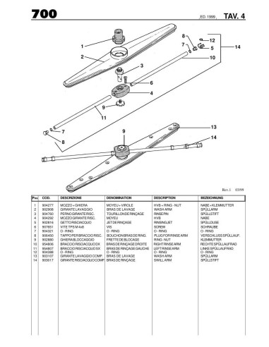 Pièces détachées SILANOS 700 Annee 1999 