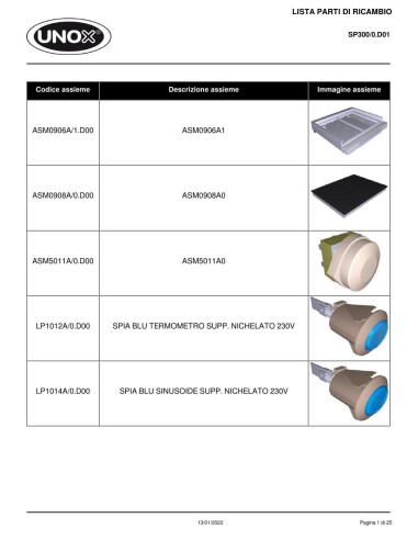 Pièces détachées SPIDOCOOK SP300 SP300/0.D01 