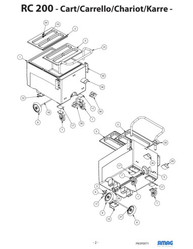 Pièces détachées SIMAG RC200 Annee 2013 