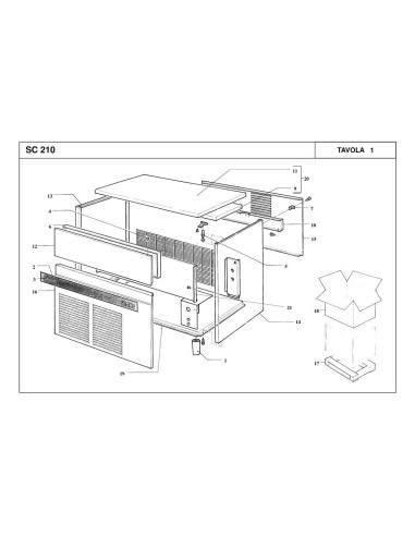 Pièces détachées SIMAG SC210 Annee 2005 