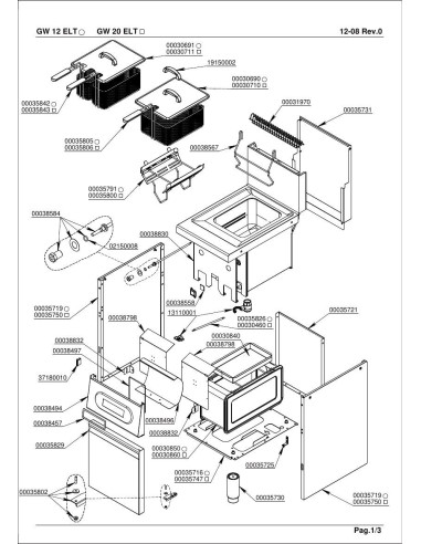 Pièces détachées ELFRAMO GWD12ELT Annee 03-2012 REV.0 - ELFRAMO GWD12ELT - Annee 03-2012 REV.0 - Elframo