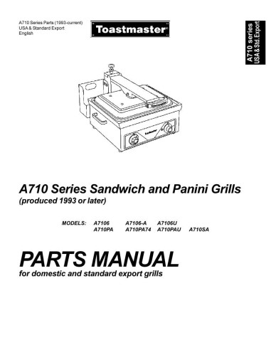 Pièces détachées TOASTMASTER A7106U 