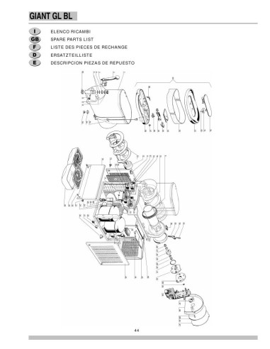 Pièces détachées UGOLINI GIANT GL BL 2 Annee 0 REV0.7 