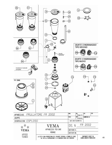 Pièces détachées VEMA FR 2002 Annee 2008 