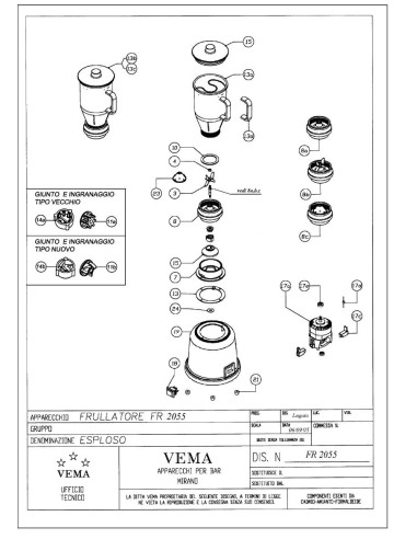 Pièces détachées VEMA FR 2055 Annee 2005 