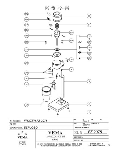 Pièces détachées VEMA FZ 2075 Annee 2008 