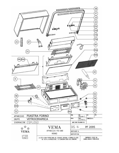 Pièces détachées VEMA PF 2095 Annee 2011 