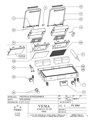 Pièces détachées VEMA PV 2064 Annee 2008 