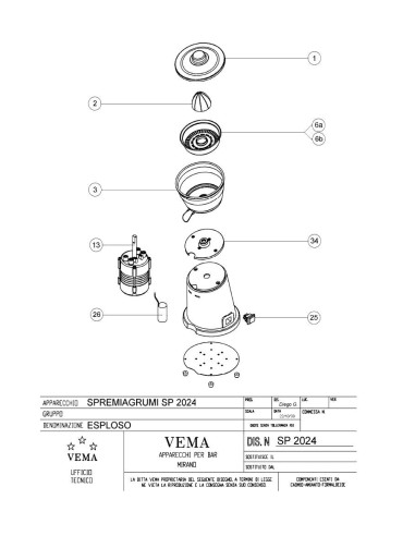 Pièces détachées VEMA SP 2024 Annee 2009 