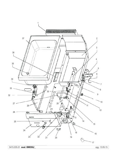 Pièces détachées TECNOINOX BM35G0 Annee 05-2015 