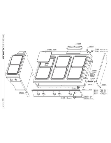 Pièces détachées TECNOINOX PC12E9 Annee 03-2010 