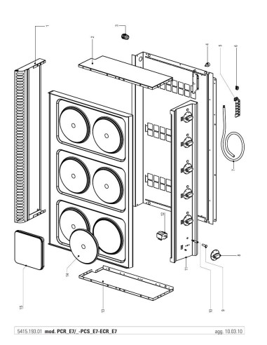 Pièces détachées TECNOINOX PCR70E7 Annee 03-2010 