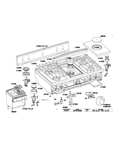 Pièces détachées TECNOINOX PCP12G7 Annee 04-2011 