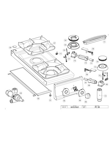 Pièces détachées TECNOINOX PFG12V9 Annee 11-2012 