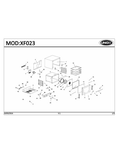 Pièces détachées UNOX XF023 Annee 2014 - UNOX XF023 - Annee 2014 - Unox