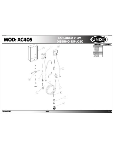 Pièces détachées UNOX XC405 Annee 2010 - UNOX XC405 - Annee 2010 - Unox
