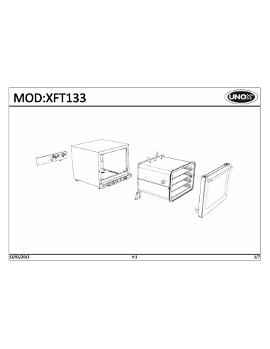 Pièces détachées UNOX XFT133 Annee 2013 - UNOX XFT133 - Annee 2013 - Unox