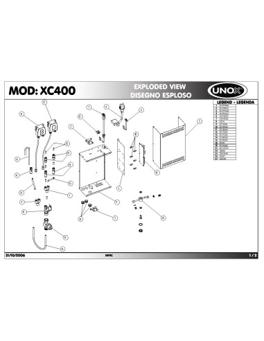 Pièces détachées UNOX XC400 Annee 2006 - UNOX XC400 - Annee 2006 - Unox