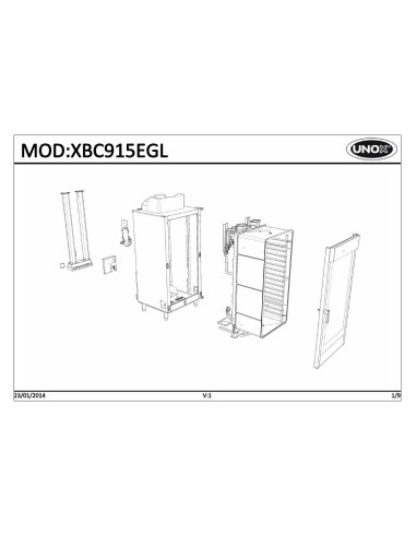 Pièces détachées UNOX XBC915EGL Annee 2014 - UNOX XBC915EGL - Annee 2014 - Unox