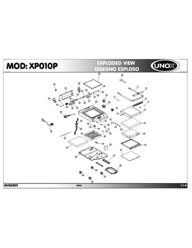 Pièces détachées UNOX XP010P Annee 2011 - UNOX XP010P - Annee 2011 - Unox