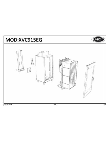 Pièces détachées UNOX XVC915EG Annee 2014 - UNOX XVC915EG - Annee 2014 - Unox