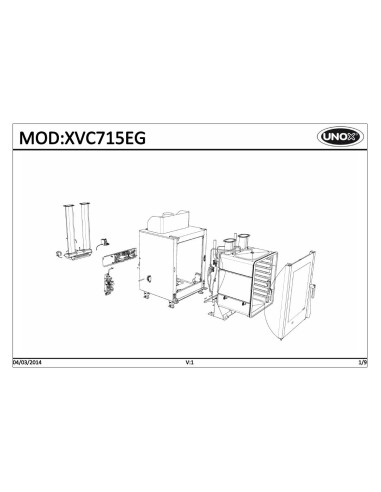 Pièces détachées UNOX XVC715EG Annee 2014 - UNOX XVC715EG - Annee 2014 - Unox