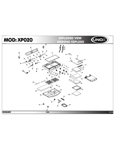 Pièces détachées UNOX XP020 Annee 2011 - UNOX XP020 - Annee 2011 - Unox