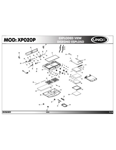 Pièces détachées UNOX XP020P Annee 2011 - UNOX XP020P - Annee 2011 - Unox