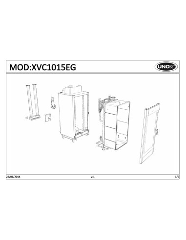 Pièces détachées UNOX XVC1015EG Annee 2014 - UNOX XVC1015EG - Annee 2014 - Unox