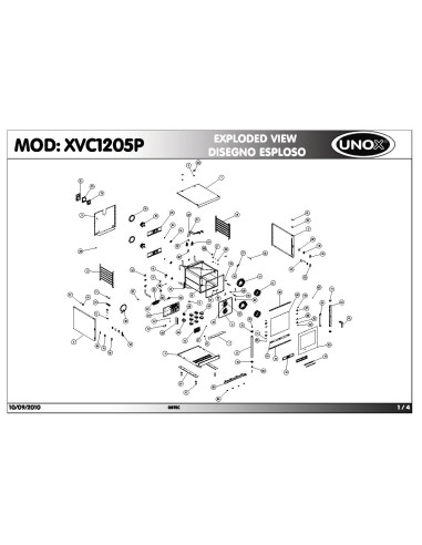 Pièces détachées UNOX XVC1205P Annee 2010 - UNOX XVC1205P - Annee 2010 - Unox