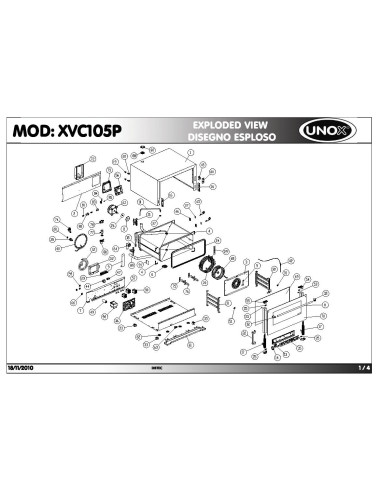 Pièces détachées UNOX XVC105P Annee 2010 - UNOX XVC105P - Annee 2010 - Unox