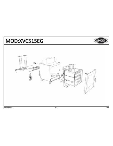 Pièces détachées UNOX XVC515EG Annee 04-2014 - UNOX XVC515EG - Annee 04-2014 - Unox