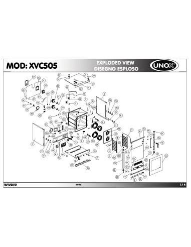 Pièces détachées UNOX XVC505 Annee 11-2010 - UNOX XVC505 - Annee 11-2010 - Unox