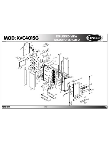 Pièces détachées UNOX XVC4015G Annee 2011 - UNOX XVC4015G - Annee 2011 - Unox