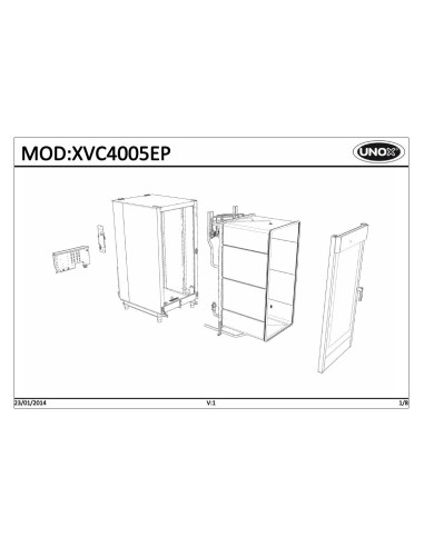 Pièces détachées UNOX XVC4005EP Annee 2014 - UNOX XVC4005EP - Annee 2014 - Unox