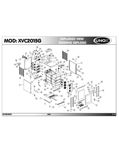 Pièces détachées UNOX XVC2015G Annee 2010 - UNOX XVC2015G - Annee 2010 - Unox