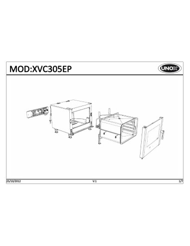 Pièces détachées UNOX XVC305EP Annee 2012 - UNOX XVC305EP - Annee 2012 - Unox