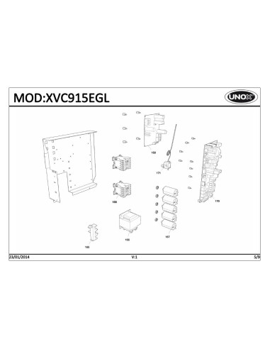 Pièces détachées UNOX XVC915EGL Annee 2014 - UNOX XVC915EGL - Annee 2014 - Unox