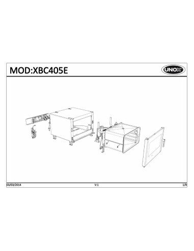 Pièces détachées UNOX XBC405E Annee 2014 - UNOX XBC405E - Annee 2014 - Unox