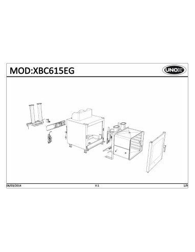 Pièces détachées UNOX XBC615EG Annee 2014 - UNOX XBC615EG - Annee 2014 - Unox