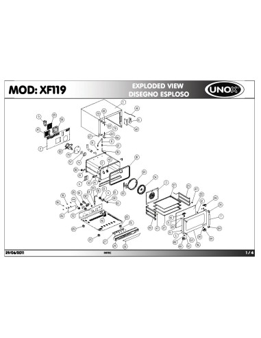 Pièces détachées UNOX XF119 Annee 2011 - UNOX XF119 - Annee 2011 - Unox
