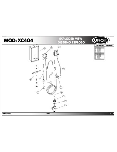 Pièces détachées UNOX XC404 Annee 2007 - UNOX XC404 - Annee 2007 - Unox